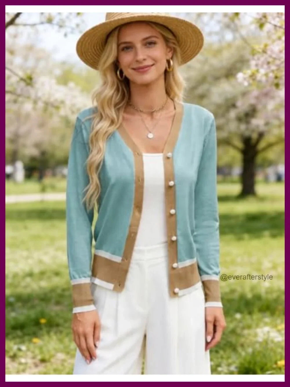 Lightweight Cropped Cardigan Women V-Neck Button Down